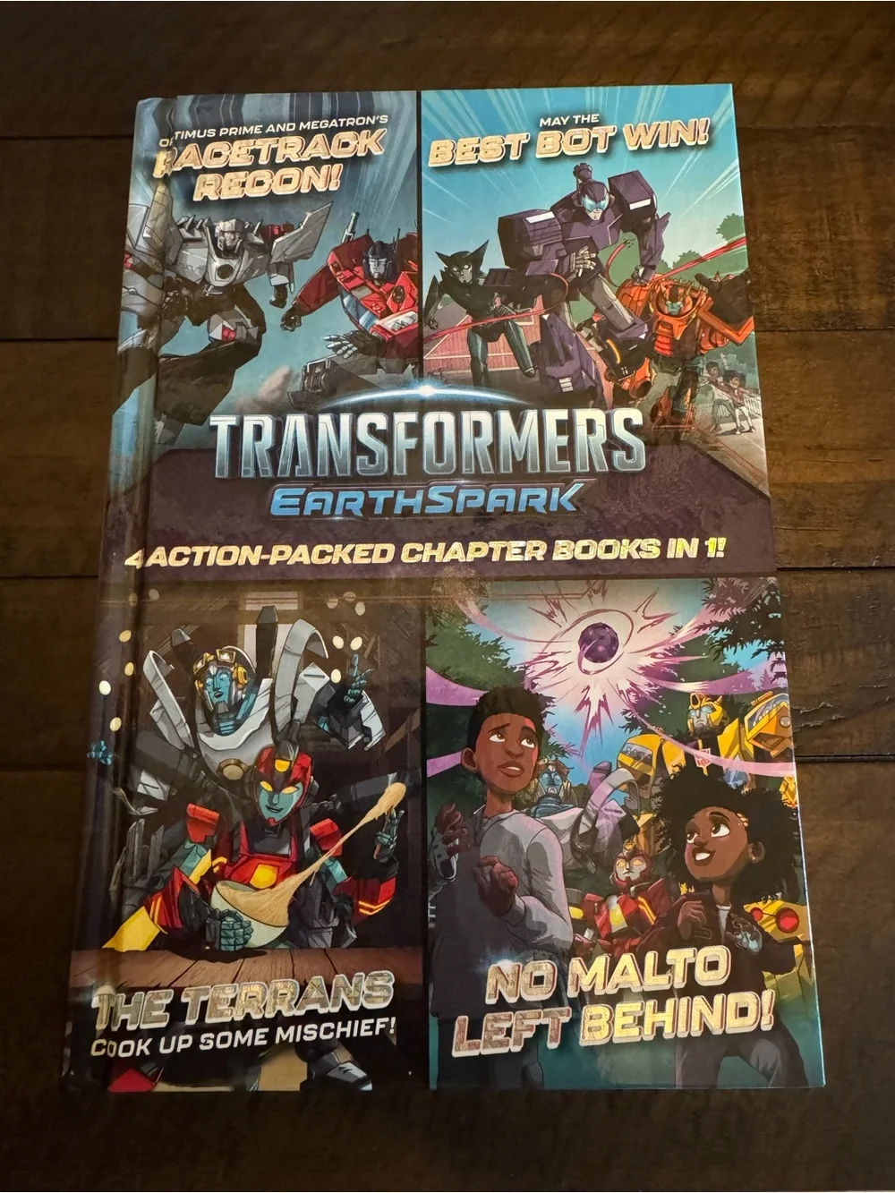 Transformers: EarthSpark - 4 Action Packed Chapter Books in 1 - Hardcover